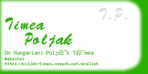 timea poljak business card